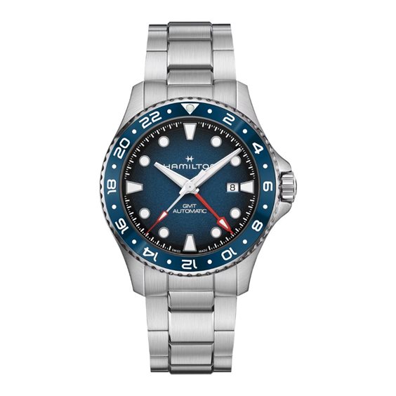 Orologio Hamilton Uomo Khaki Scuba GMT in Acciaio H82535140 - H82535140